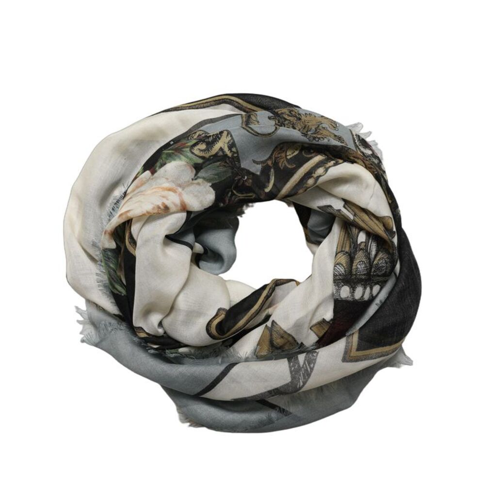 Dolce & Gabbana Men Multicolor King of Hearts Square Foulard Men's Scarf